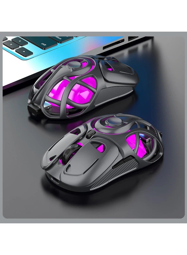 Wireless Bluetooth Mouse Hollowed-out lightweight design Ideal for office and gaming Laptop gaming mouse - Image 1