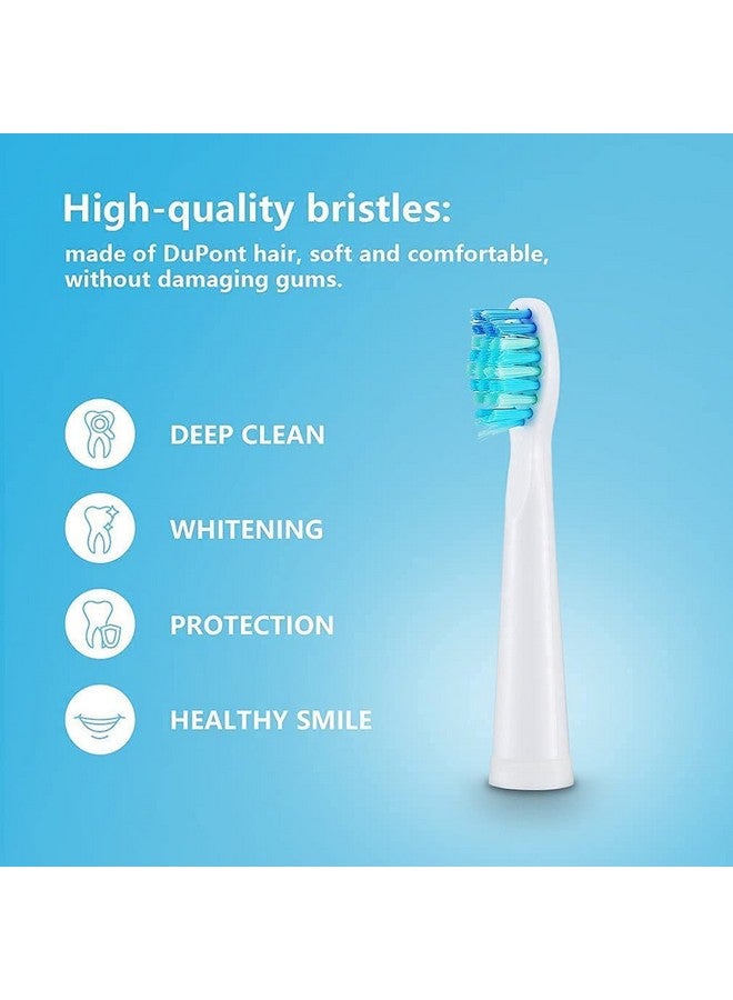 teeteck 5Pc Toothbrush Heads Compatible With Fairywill D7D8Fw507508 551917959D1D3 (White) - Image 3