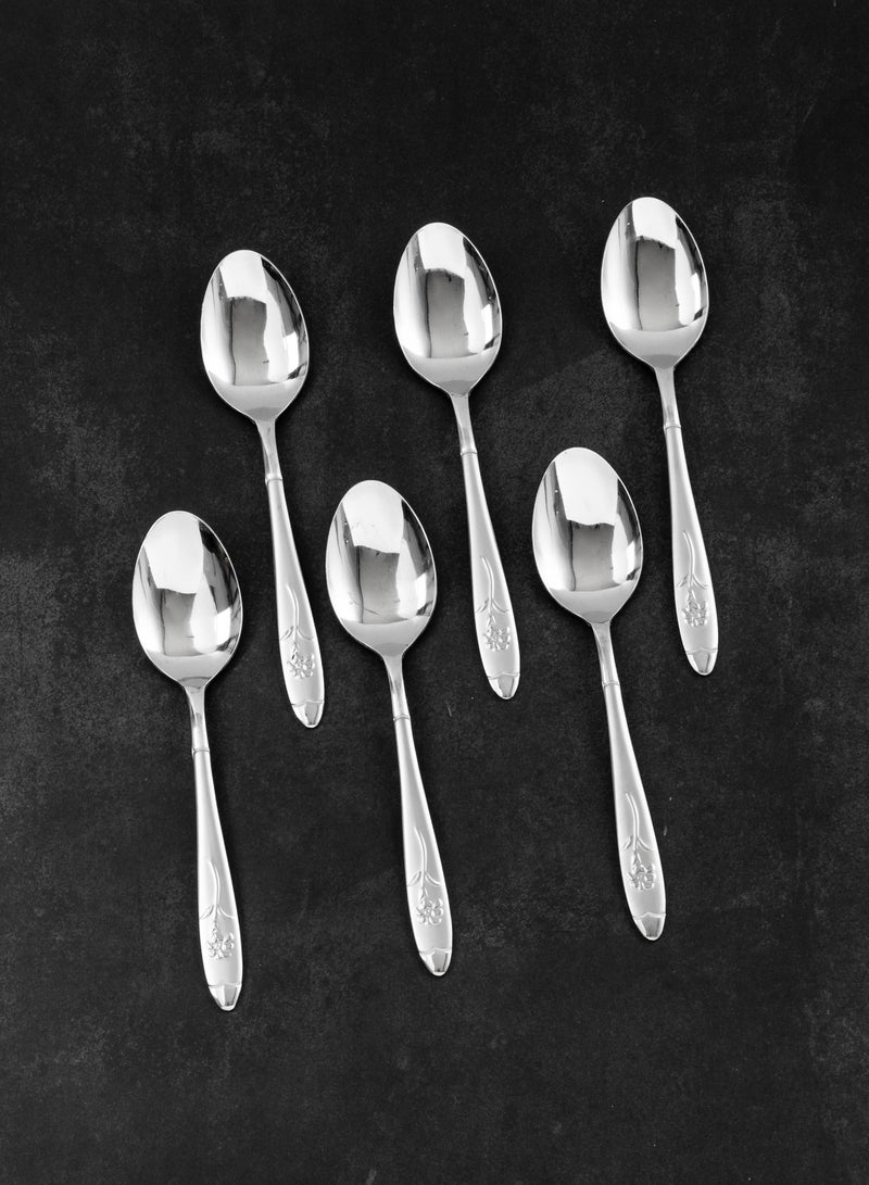 Hic Japanese stainless steel dinner spoon set 6 pieces - Image 5