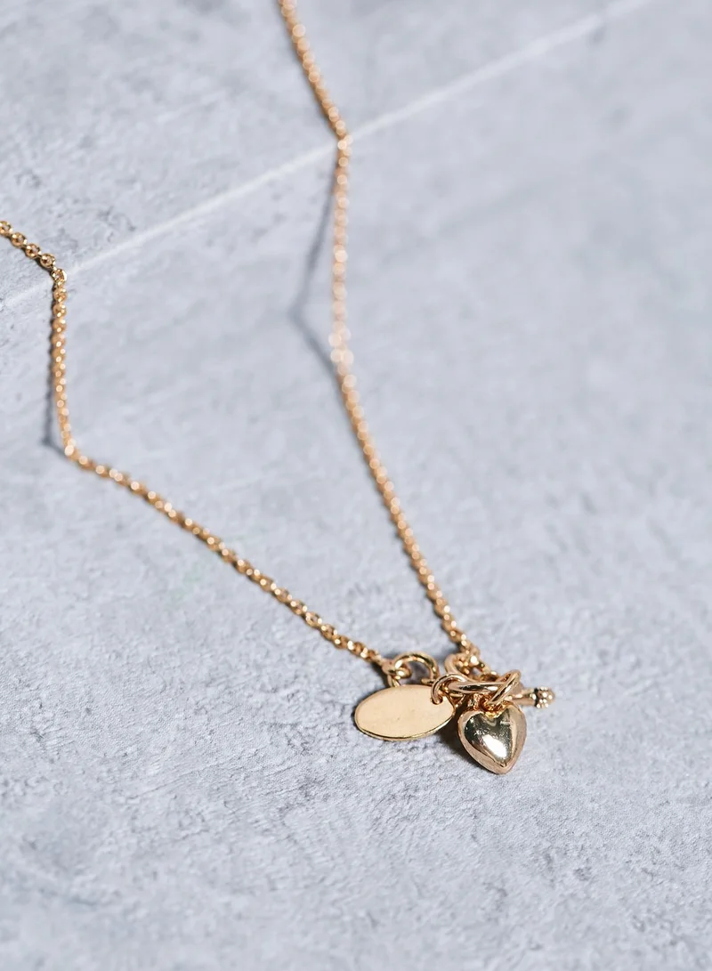 Juicy Couture Banner Heart Necklace