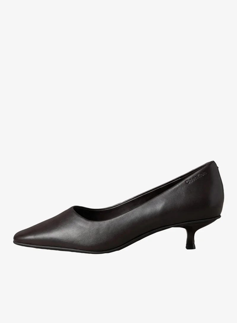 Calvin Klein Leather Kitten Heel Pumps