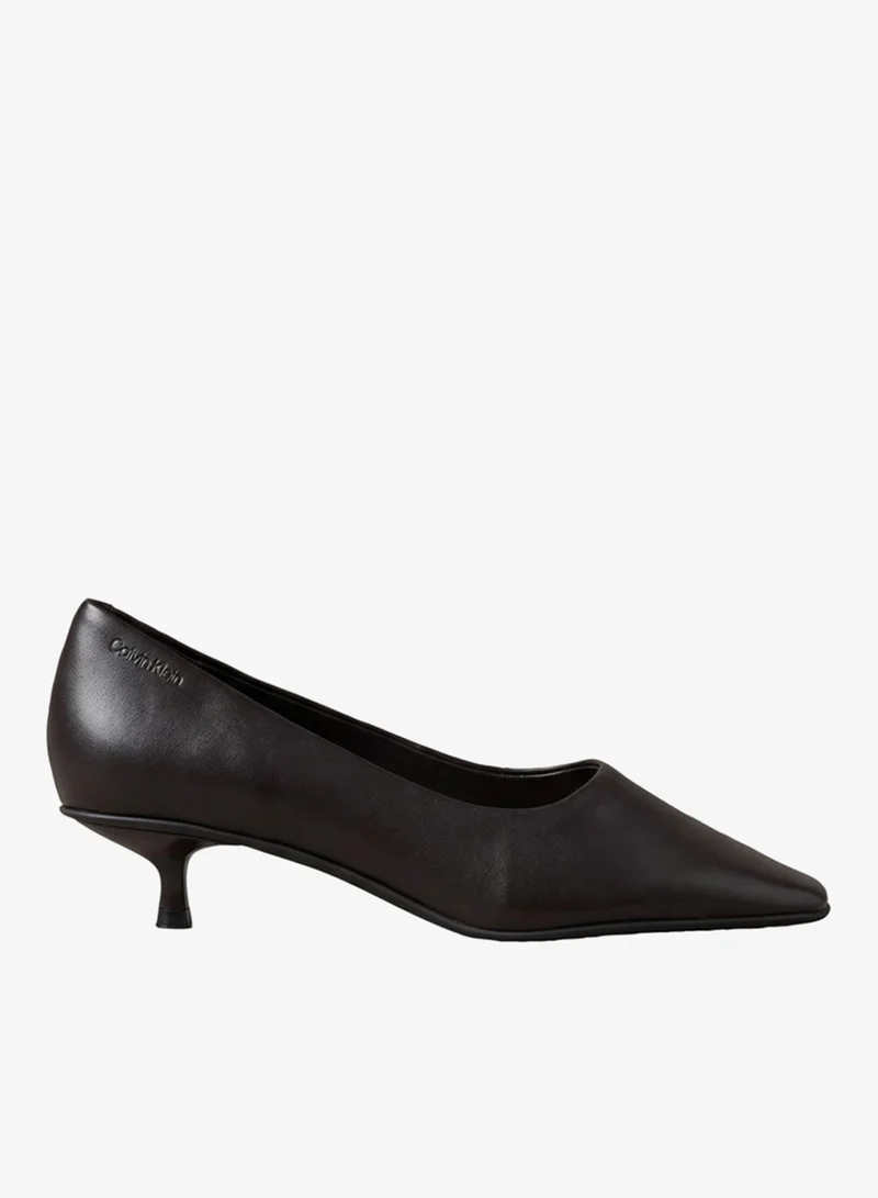 Calvin Klein Leather Kitten Heel Pumps