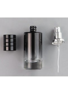 CTKcom 30Ml Glass Perfume Bottles Empty Gradient Black Spray Perfume Bottles With Black Screw Lid Refillable Portable Empty Square Perfume Atomizer Vials Refillable Cosmetic Containers For Perfume Essential  - Image 3