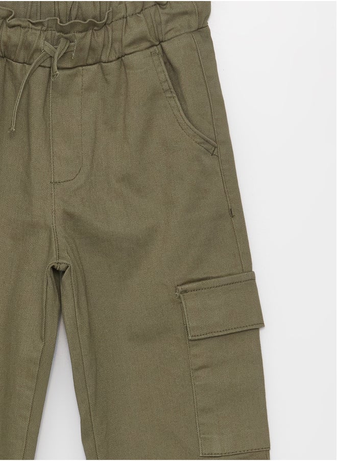 LC WAIKIKI - Basic Elastic Waist Girl Cargo Pants - Image 1