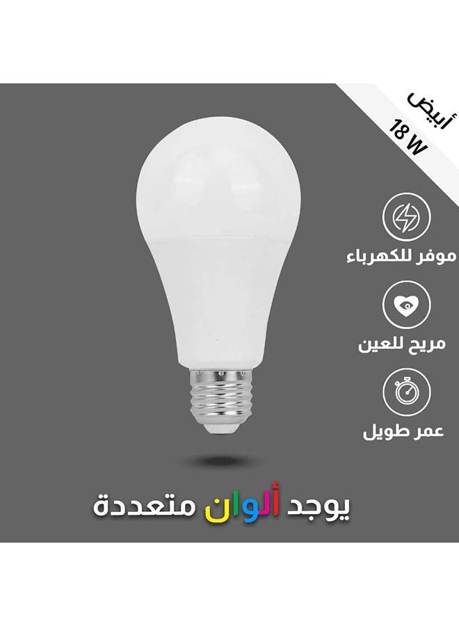 HUMMER | LED Light Bulb | 18W | E27 | 6500K Cool White | 8 × 14.5 cm | For Home and Commercial Lighting | Energy-Saving Lamp - Image 1