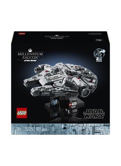 LEGO Star Wars Millenium Falcon 25th Anniversary Set for Adults, Collectible A New Hope Starship Vehicle Model Kit, Home or Office Décor, Birthday Gifts for Men, Women and Fans 75375 (921 pieces)  - Image 2