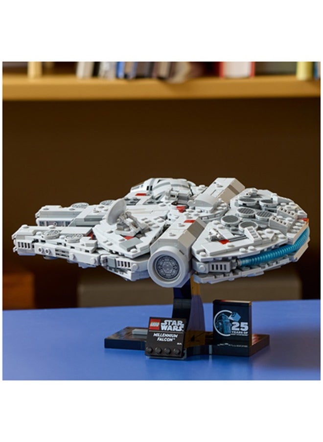 LEGO - Star Wars Millenium Falcon 25th Anniversary Set for Adults, Collectible A New Hope Starship Vehicle Model Kit, Home or Office Décor, Birthday Gifts for Men, Women and Fans 75375 (921 pieces) - Image 1