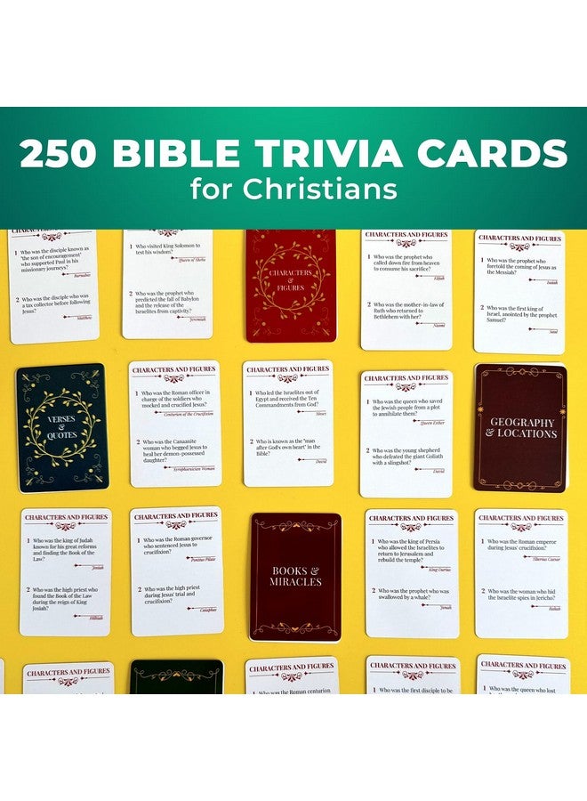 QUOKKA Rethink. Bible Trivia Game for Adults - 250 Bible Trivia Cards for Christians - Fun Christian Games for Adults & Family - Religious Gifts for Men and Women - Image 2