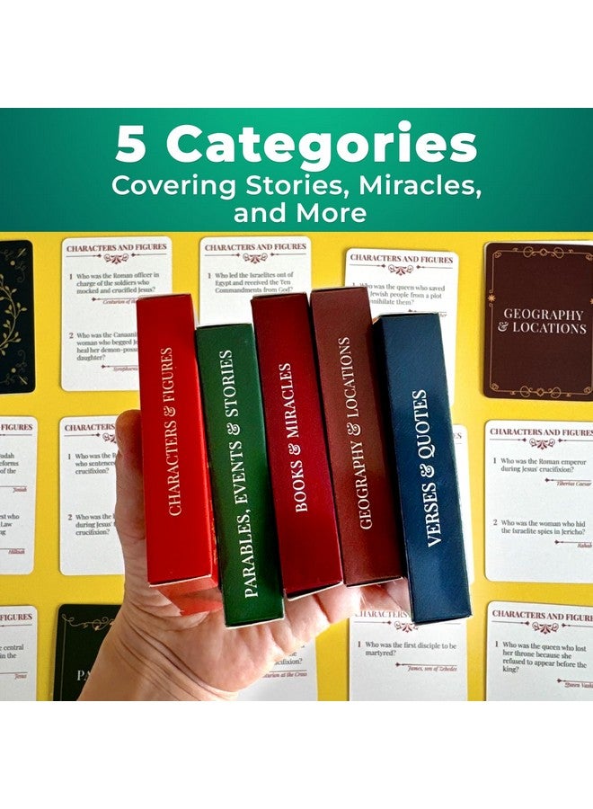 QUOKKA Rethink. Bible Trivia Game for Adults - 250 Bible Trivia Cards for Christians - Fun Christian Games for Adults & Family - Religious Gifts for Men and Women - Image 3