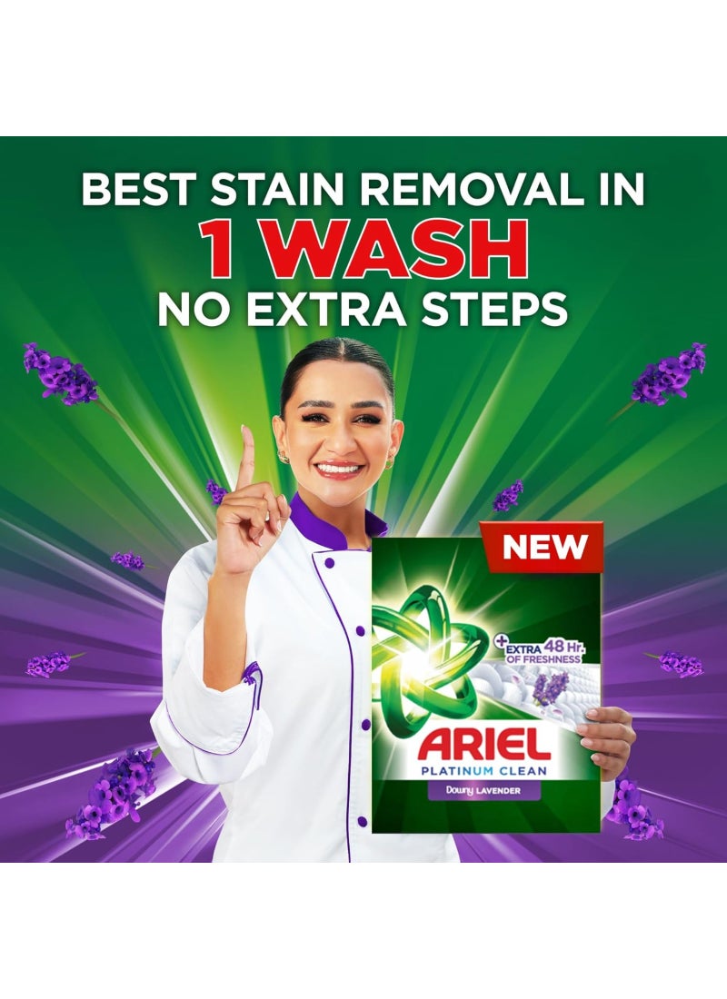 Ariel Fast Dissolving Laundry Detergent Powder With Lavender Dual Pack 2 x 2.5kg - Image 2