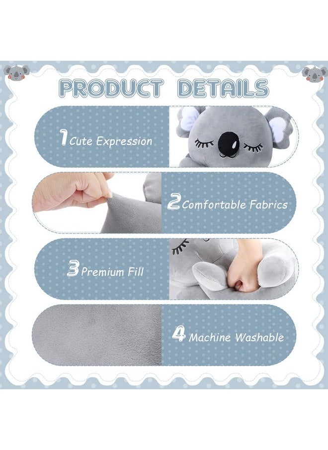 Queekay 13.8 Inch Cute Koala Stuffed Animal Creative Koala Plush Pillow Stuffed Koala Bear Soft Koala Plush Koala Bear Plush Toy Clever Boy's and Girl's Room Decor, Koala Gifts for Boys Girls  - Image 3