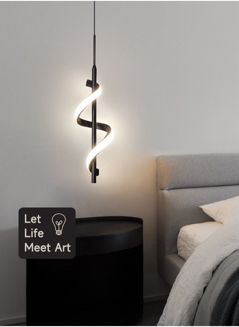 Sharpdo Nordic 3-color LED Pendant Light Interior Lighting For Home Bedside Living Room Decoration Dining Table Aisle Modern Lights Minimalist Art Black  - Image 1