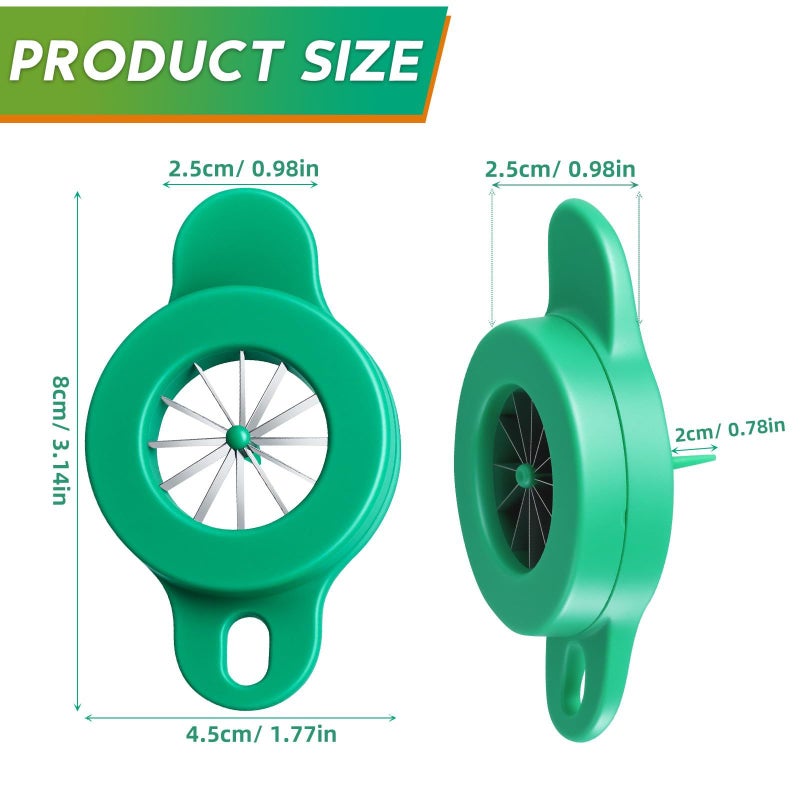 2 Pcs Portable Kitchen Scallion Cutter With Needle Tube Vegetable Slicer For Green Onions And Peppers Compact Safety Design Tool - Image 3