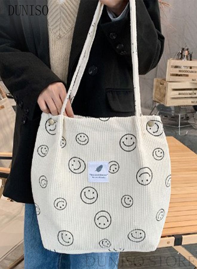 DUNISO Women's Shoulder Tote Bag Canvas Handbag For Women Large Capacity Bucket Bag Fashionable Travel Messenger Shoulder Bag for Ladies Girls College Students - Image 2