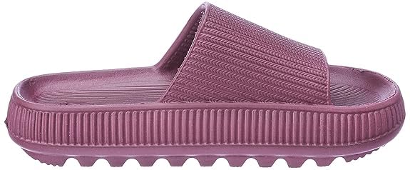 Aqualite NEO-354 Women's Slides Slippers | Slip-On Comfort Flat Base Flipflop Anti-Skid, Lightweight & Easy to Wear | Casual Home & Outdoor Sandals for Women Cherry - Image 5