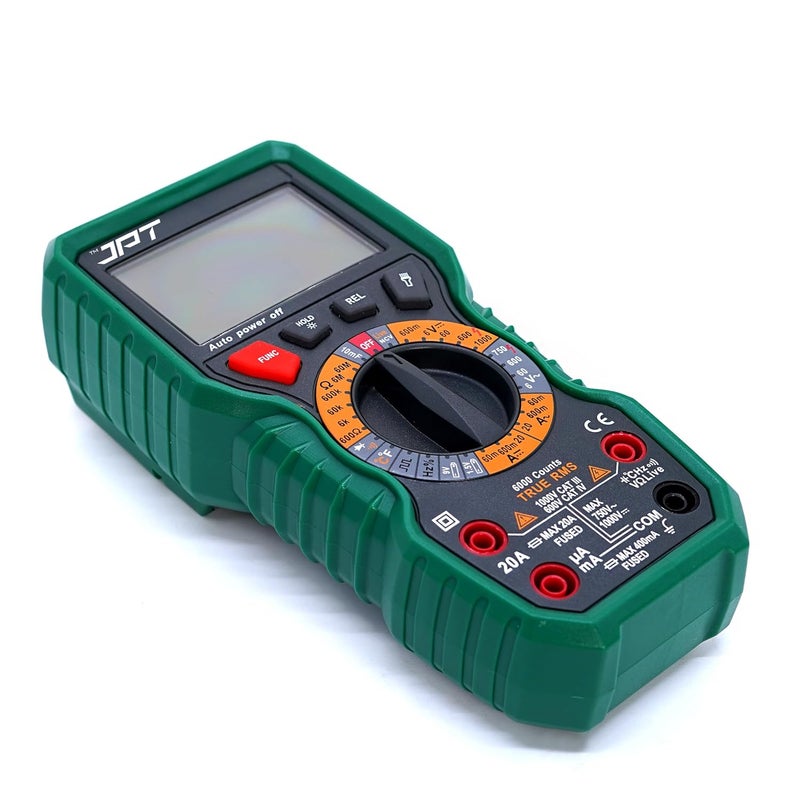 JPT Pro Series Digital Multimeter True RMS 1000V ACDC 6000 Counts AutoRanging Voltmeter NCV Frequency Ohm Diode Continuity Tester Professional Electricians Multimeter - Image 1