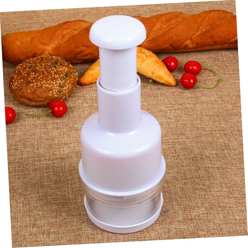Manual Garlic Press And Vegetable Cutter Multi Function Kitchen Gadget 1 PC - Image 5