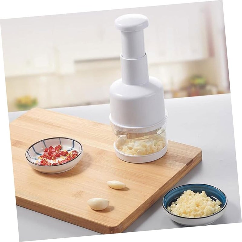 Manual Garlic Press And Vegetable Cutter Multi Function Kitchen Gadget 1 PC - Image 4