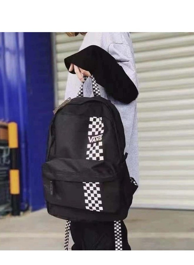 VANS 【School season】 Classic checkerboard print schoolbag Colorful schoolbag Large capacity schoolbag Universal schoolbag Laptop schoolbag  - Image 3