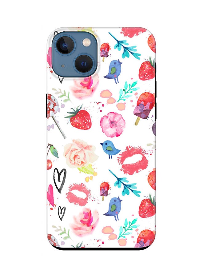Stylizedd Tough Pro Series Case for Apple iPhone 14 Plus Case Dual Layer hybrid PC & TPU Customized Mobile Cover Shield with inner TPU protection Matte Finish - Summer Fever 