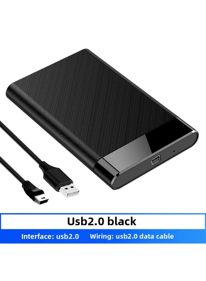 2.5inCh Tools-free Mobile Hard Drive Box USB3.0/3.1 Notebook Solid State Drive Box Slider 2.0TPYE C-Color:Q5-2.0 Black - Image 1