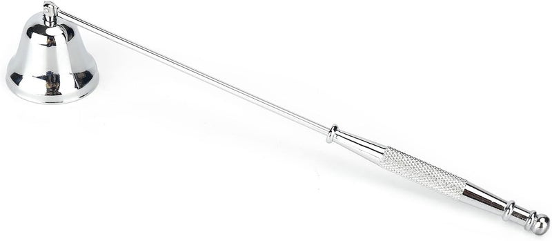 AJulyBee Candle Snuffer, Candle Snuffers Wick Snuffer Candle Accessory with Long Handle for Putting Out Fire, Extinguish Candle Flame Safely (Silver) - Image 1