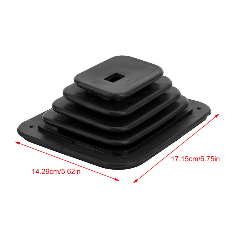 Rubber Shifter Boot: 4 Screw Included, Aluminum Alloy Chrome Trim Plate, High Frequency Insulation - Dust Cover for Manual Automatic Shifter Installation in Car Transmissions - Image 5
