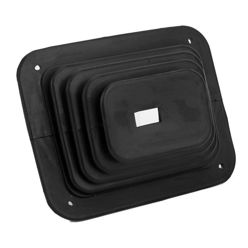 Rubber Shifter Boot: 4 Screw Included, Aluminum Alloy Chrome Trim Plate, High Frequency Insulation - Dust Cover for Manual Automatic Shifter Installation in Car Transmissions - Image 2
