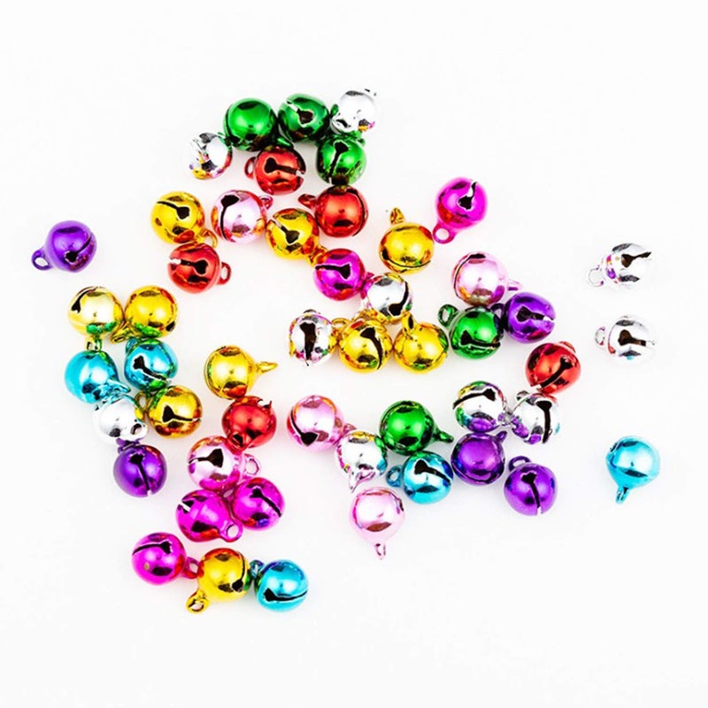 MANSHU 1/4-Inch Jingle Bell/Small Bell/Mini Bell Diy Bracelet Anklets Necklace Knitting/Jewelry Making  100Pcs  Colorful - Image 5