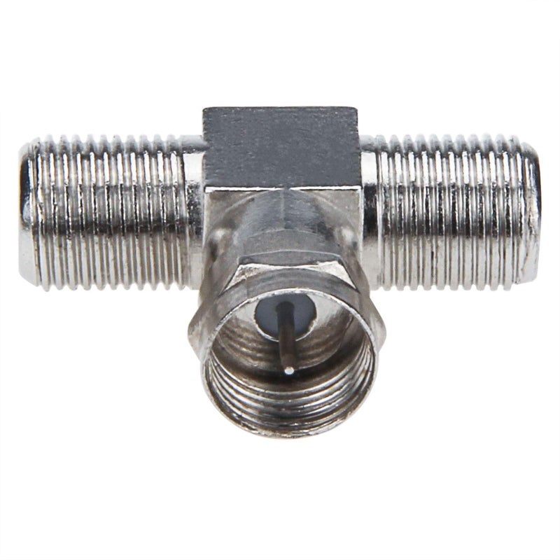 2PCS Coaxial Cable Splitter, TV Splitter 2 in 1 Out 2-Pack F Type RG6 Male to 2 F Female 3, 75 Ohm Nickel Plated Brass, for TV, Satellite, CCTV, Antenna Signal Connection - Image 3