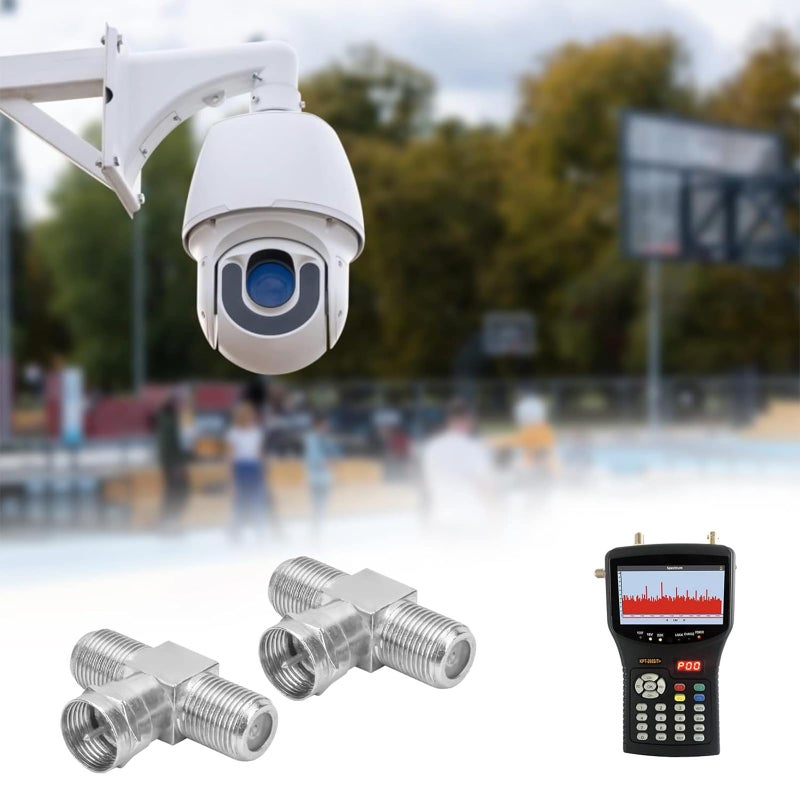 2PCS Coaxial Cable Splitter, TV Splitter 2 in 1 Out 2-Pack F Type RG6 Male to 2 F Female 3, 75 Ohm Nickel Plated Brass, for TV, Satellite, CCTV, Antenna Signal Connection - Image 5