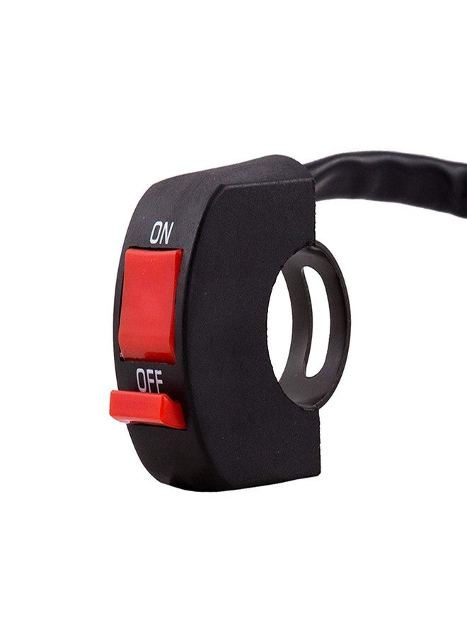 Ramanta Bike On-Off Switch Universal Handlebar Mounting Switch DC 12V Compatible with Motorbike Fog Lamp Headlight Electrical System Hazard Light All Purpose (On-Off Switch) - Image 2