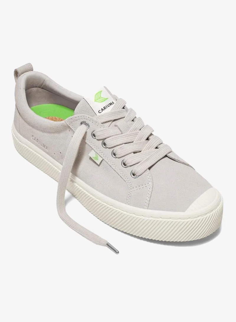 كاريوما OCA Low Vintage White Suede Sneaker