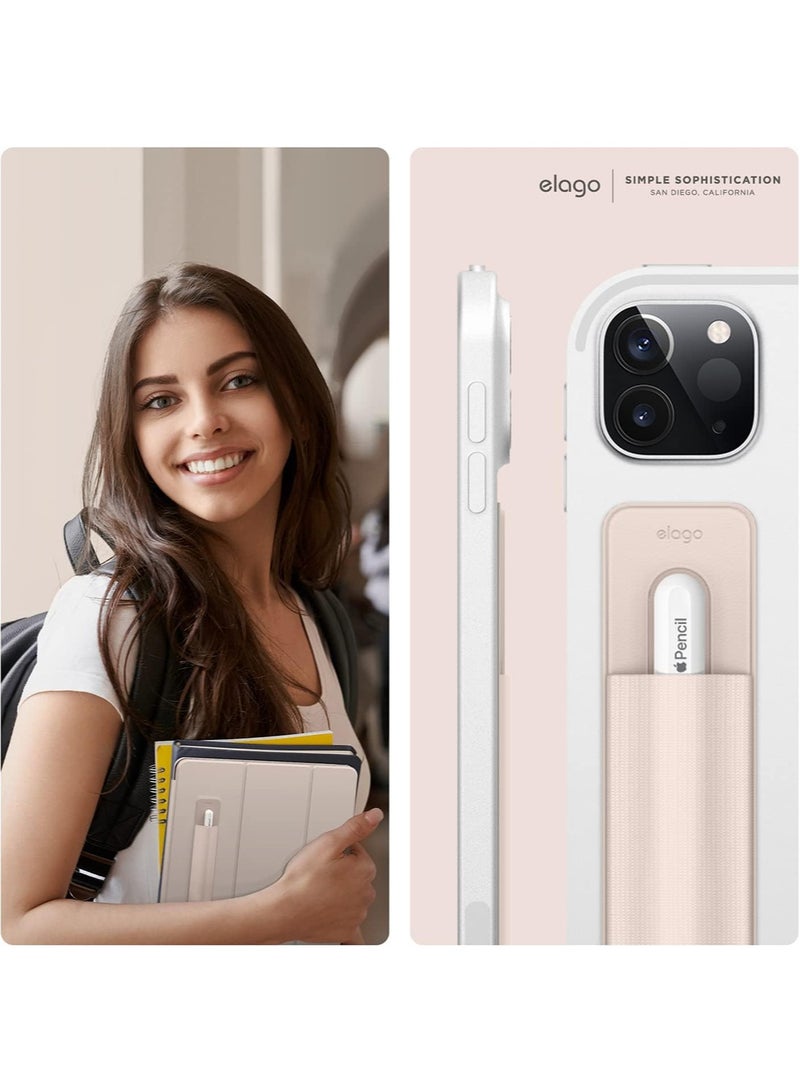 Elago Silicone Holder for Apple Pencil USB-C, 1st Generation, 2nd Generation and Other Similar Size Stylus Pen Elastic Sleeve - Sand Pink - Image 2
