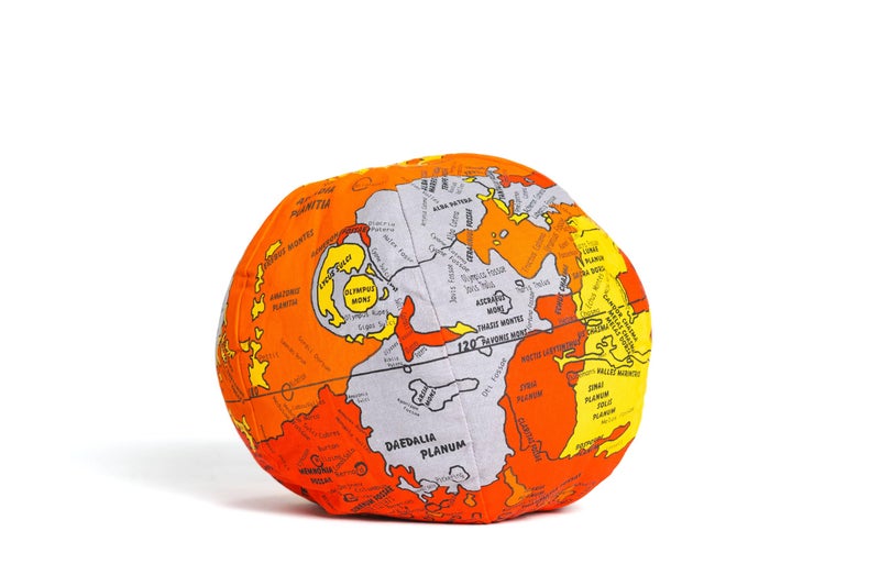 Hugg-A-Planet Mars HUGG-A-PLANET | The Original Soft & Huggable Red Planet | 400 Places Labeled | For All Ages | Kids, Teens, Adults, Teachers, and Parents | Educational Toy - Image 2