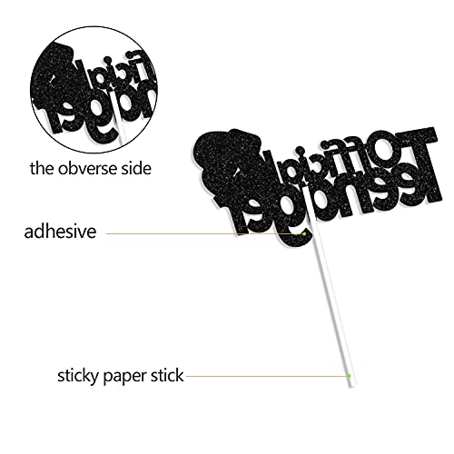 Festiko®13 Official Teenager Black Silver Glitter Birthday Cake Topper 13th Birthday Party Decorations Supplies for Teens - Image 3