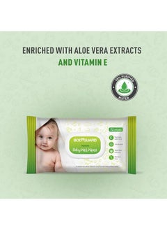 Bodyguard Aloe Vera Based Natural Baby Wet Wipes With Lid For Babies Combo Packcombo Of 10 X 72 Pieces  - Image 4