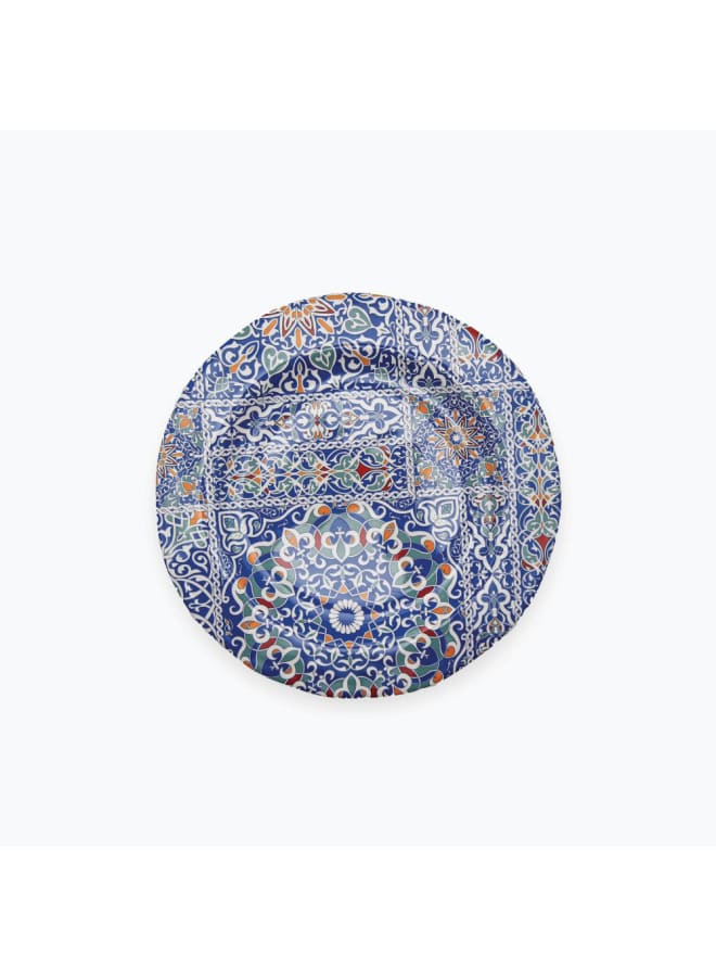 Moments Dessert Sweet Plate 12-Piece Set, 23 Cm Diameter, Khayameya Blue