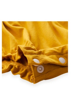 أنفي بيبي Bamboo Ruffle Romper- Mustard  - Image 3