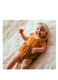 أنفي بيبي Bamboo Ruffle Romper- Mustard  - Image 5