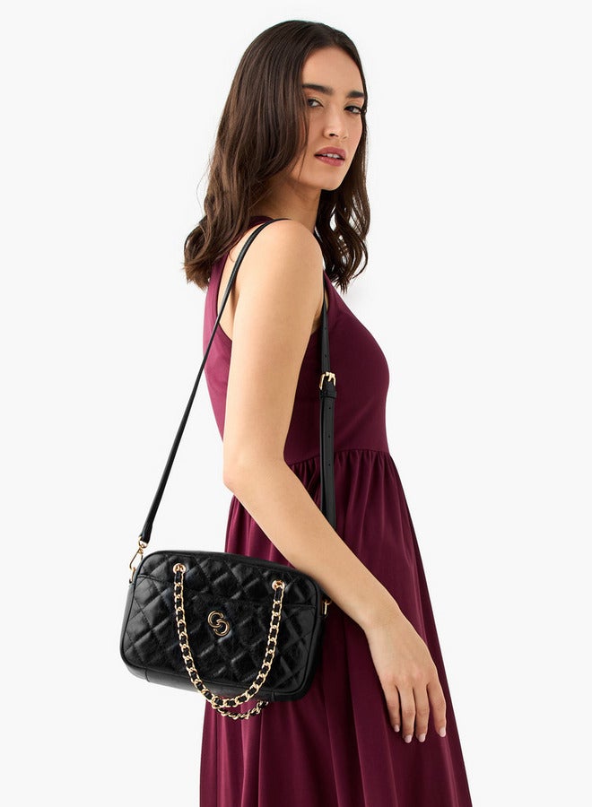 Celeste Quilted Crossbody Bag with Zip Closure - Image 2