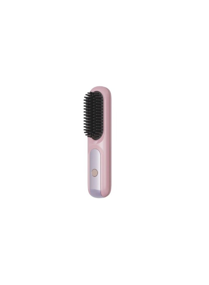 general Mini Ionic Straightening Comb – Travel-Friendly Straightener & Curler for Men/Women, Dual-Use Hair Styling Tool - Image 1