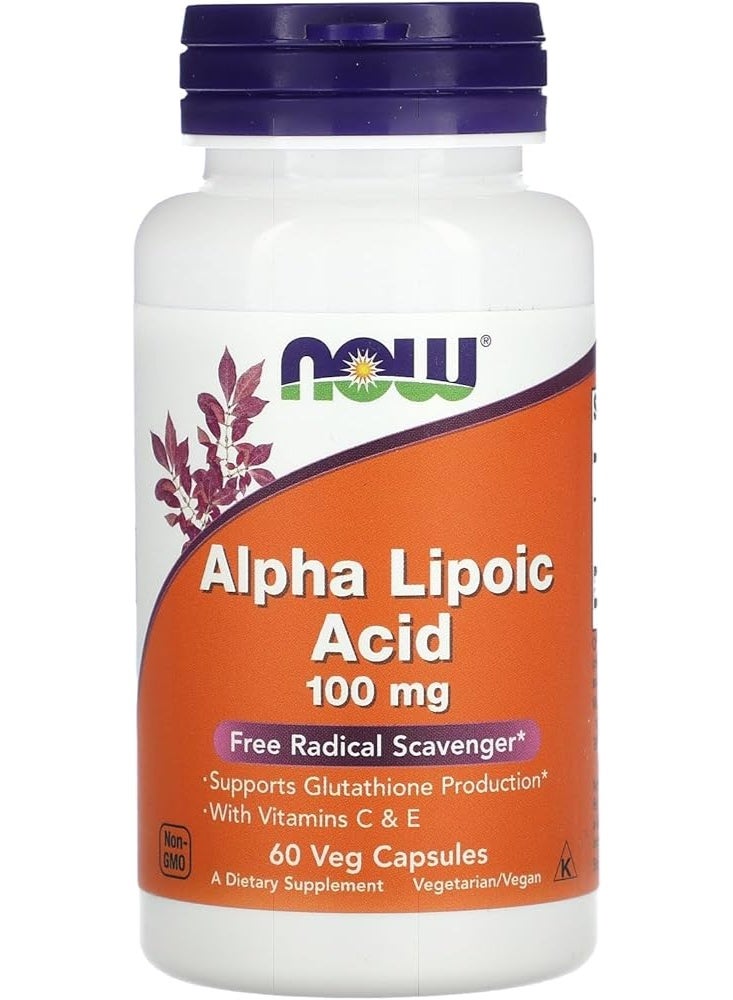 Foods Alpha Lipoic Acid 100 mg (60 Veg Capsules)