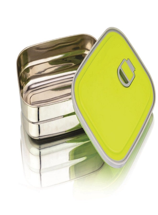 Nabhya Brazil Small Stainless Steel Tiffin Box for Kids, Vacuum Hole with Airtight Leak Proof Lunch Box | Keeps Food Warm & Fresh | Meal Lunch Box for School, Boys & Girls-500ml - Image 1