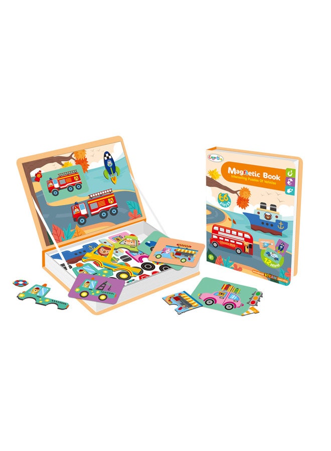 Hot Puzzle Magnetic Puzzle Books Boys And Girls Dress Up English Alphabet Geometric Puzzle Puzzle Puzzle Toys-Color:Animal World Series  - Image 4