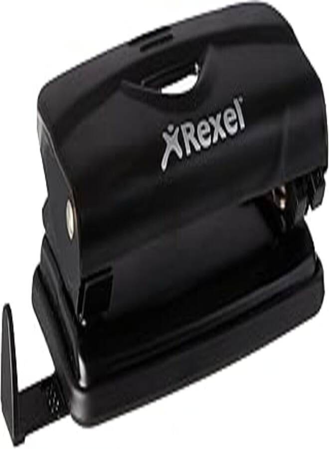 Rexel 2100759 value 2 hole 10 sheet metal punch - black