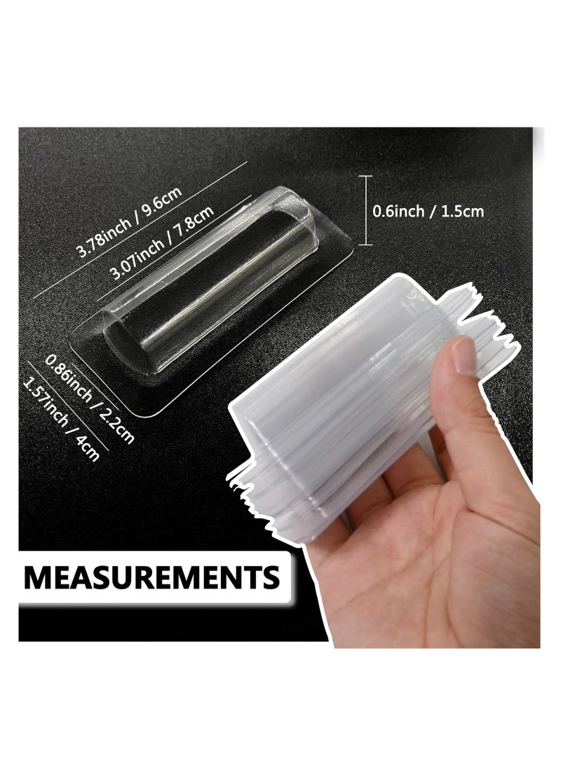 Generic - UPTTHOW Clear Plastic Dome Lip Balm Money Holder Craft Waterproof Rectangle Chapstick Money Cash Pounches Gift with Adhesive Back Card Making-50Packs - Image 1