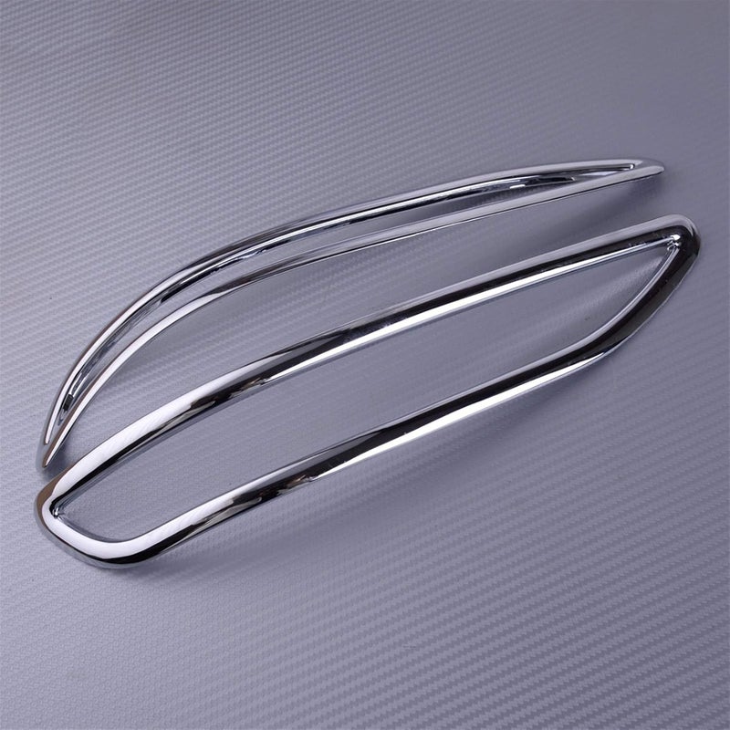 QASULER Chrome Rear Fog Light Lamp Trim Cover for Chevrolet Equinox - Image 2