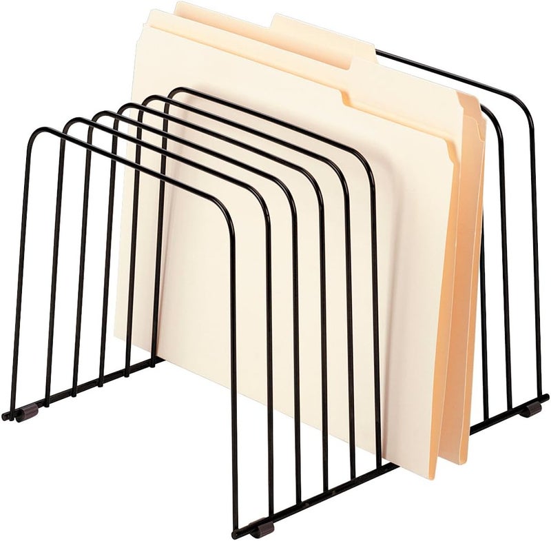 Fellowes 72112 Desktop Organizer, 11 Sections, Wire, 9" x 11-3/8" x 8", Black - Image 2