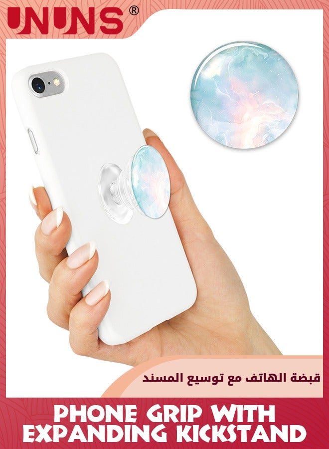 UNUNS 2 Pack Phone Grip With Expanding Kickstand,Collapsible Moblile Phone Grip Stand Holder,PopGrip For Smartphones Tablets Cell Phone - Image 1